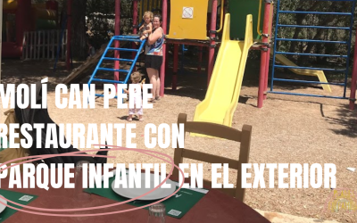 Molí Can Pere: Restaurante con parque infantil y castillo hinchable en Mallorca